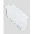 thumbnail image 1 of Hanes Flexy Baby Knit Short Sleeve Bodysuits 5-Pack 4-Way Stretch Boys & Girls, 1 of 2