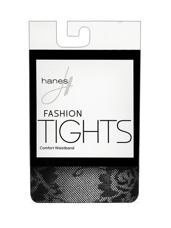 Floral Lace Control Top Fashion Tights Black T Women's