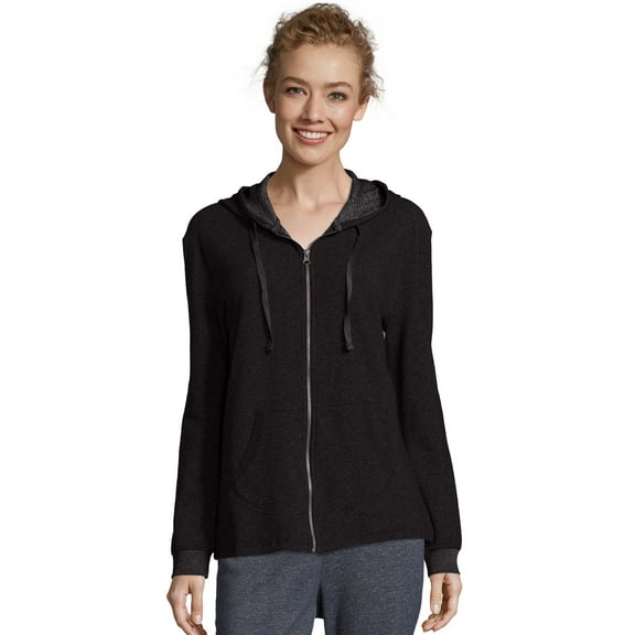 Hanes French Terry Hoodie Full Zip Sweatshirt w ith Pockets, Sizes S-XXL