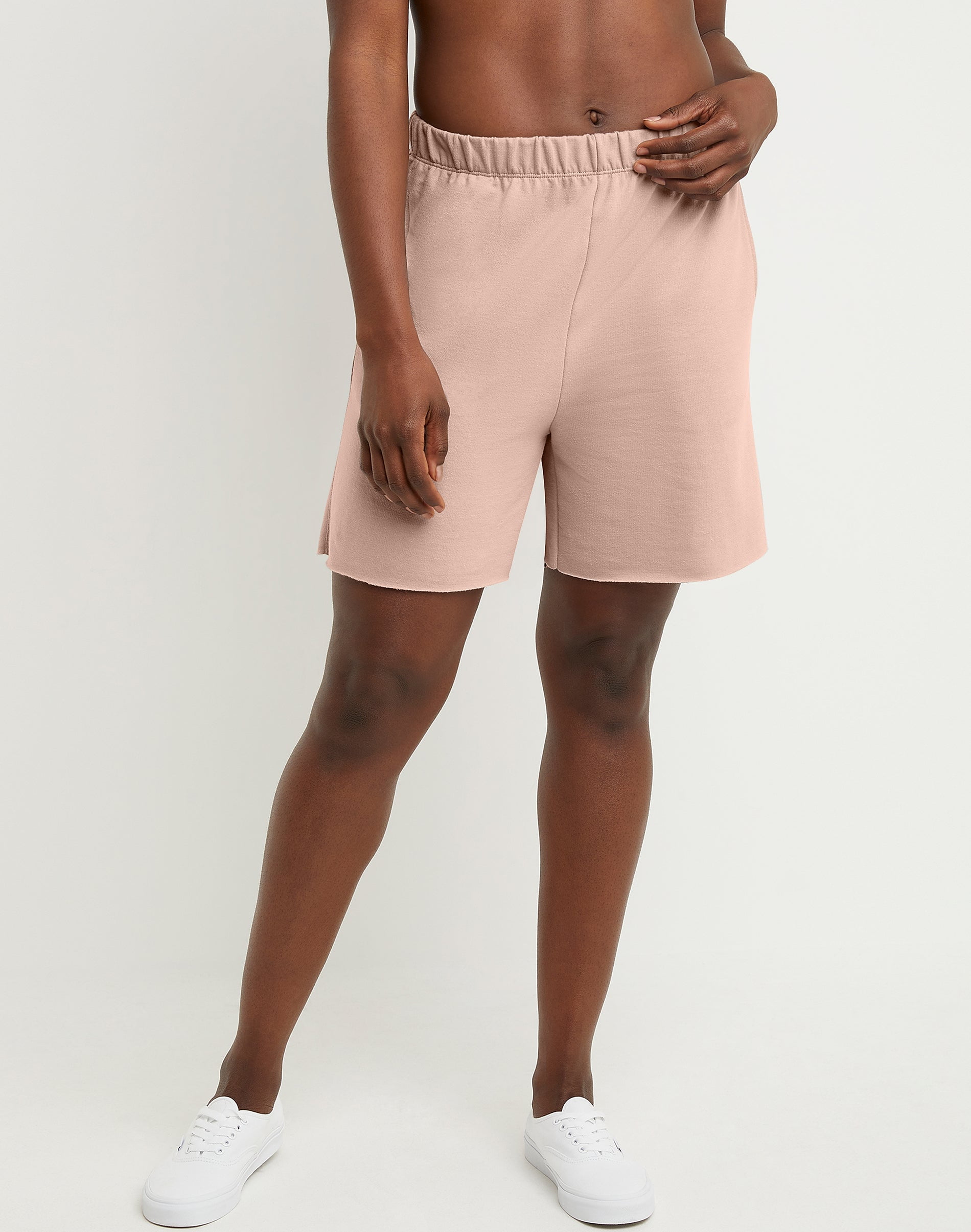 Hanes French Terry Shorts Pockets Women's Gym Workout Originals 5