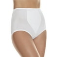 thumbnail image 1 of Hanes Front Panel Women’s Shaping Brief Pack, 100% Cotton Lining, 2-Pack White 4XL, 1 of 2