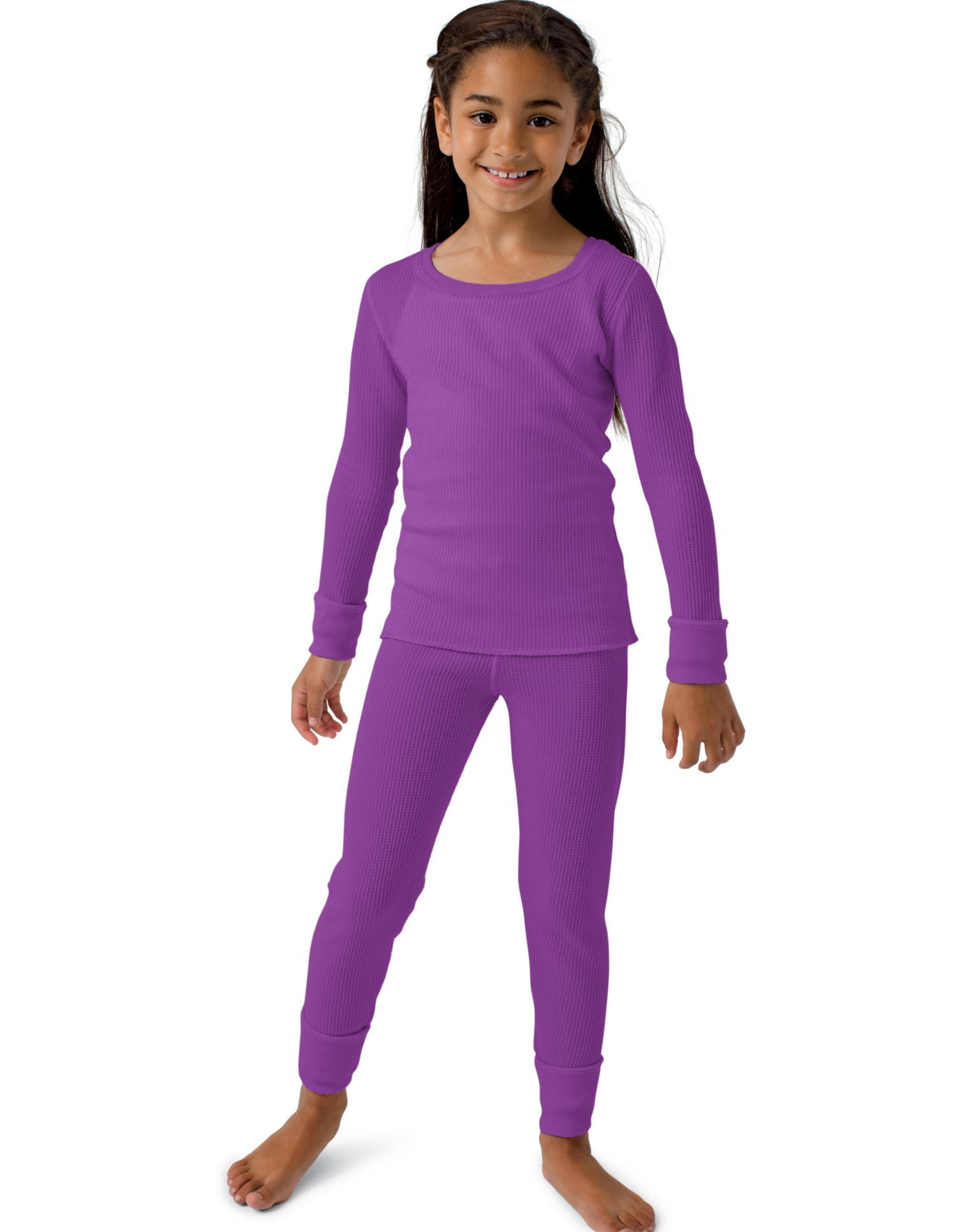 Hanes Girls' X-Temp™ Thermal Set - Viola Bows - XS - Walmart.com