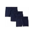 thumbnail image 1 of Hanes Girls' Jersey Shorts, 3-Pack Navy XS, 1 of 3