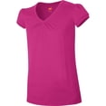 thumbnail image 1 of Hanes Girls 4-16 Shirred V-Neck T-Shirt, 1 of 4