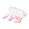 thumbnail image 1 of Hanes Girls Ankle Socks Value Pack, 5-Pack, Absolute Active Ankle Socks for Girls, 1 of 7
