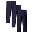 thumbnail image 1 of Hanes Girls Ankle Length Leggings, 3-Pack, Sizes 4-16, 1 of 8