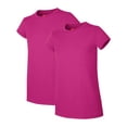 thumbnail image 1 of Hanes Girls Basic Short Sleeve T-Shirts, 2-Pack, Sizes 4-16, 1 of 3