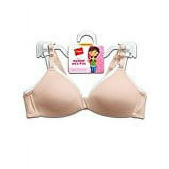 Hanes Girls Bras, 2 Pack Molded Wire-Free Bra (Little Girls & Big Girls)