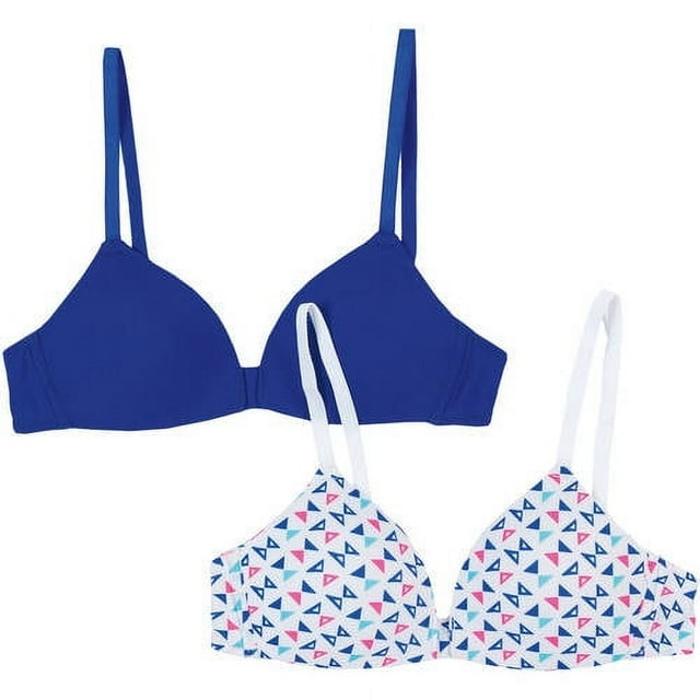 Hanes Girls Bras, 2 Pack Molded Wire-Free Bra (Little Girls & Big Girls) - Walmart.com