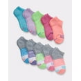 thumbnail image 1 of Hanes Comfort Fit Girls' No Show Socks, 10-Pairs Assorted S, 1 of 3