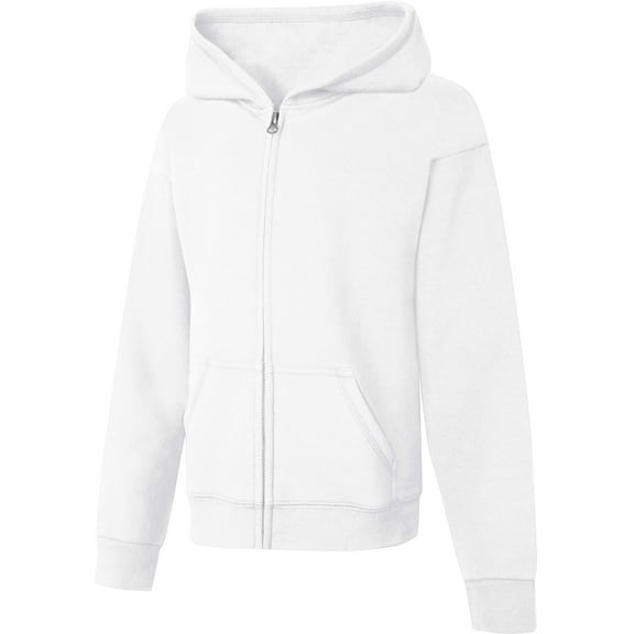 Hanes Girls ComfortSoft Eco Smart Full-Zip Hoodie Sweatshirt, Sizes 4-16