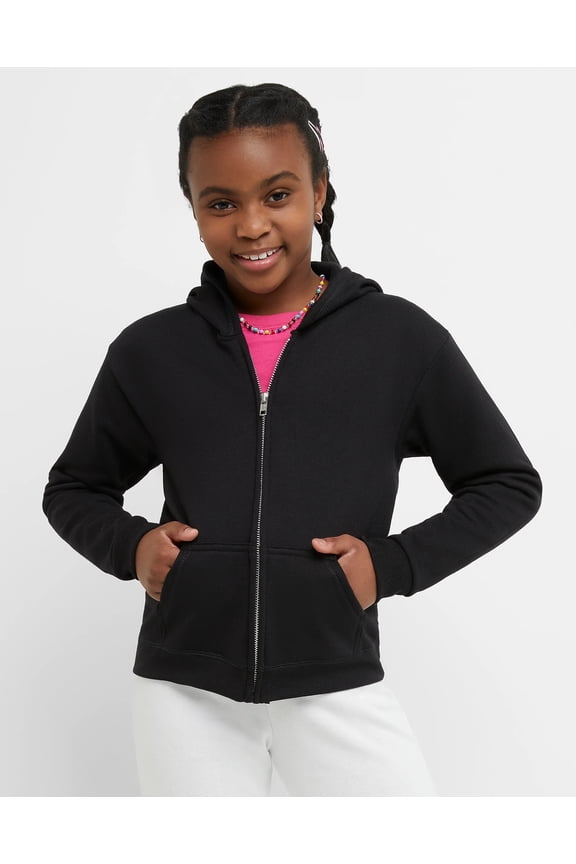 Girls ComfortSoft Eco Smart Full-Zip Hoodie Sweatshirt