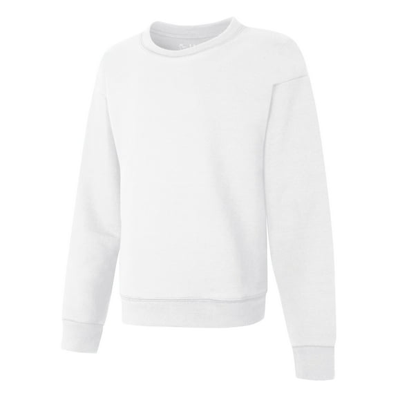 Hanes EcoSmart Girls' Fleece Sweatshirt White XL