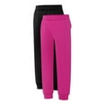 thumbnail image 1 of Hanes Girls ComfortSoft EcoSmart Fleece Jogger Sweatpants, 2-Pack, Sizes 4-16, 1 of 4
