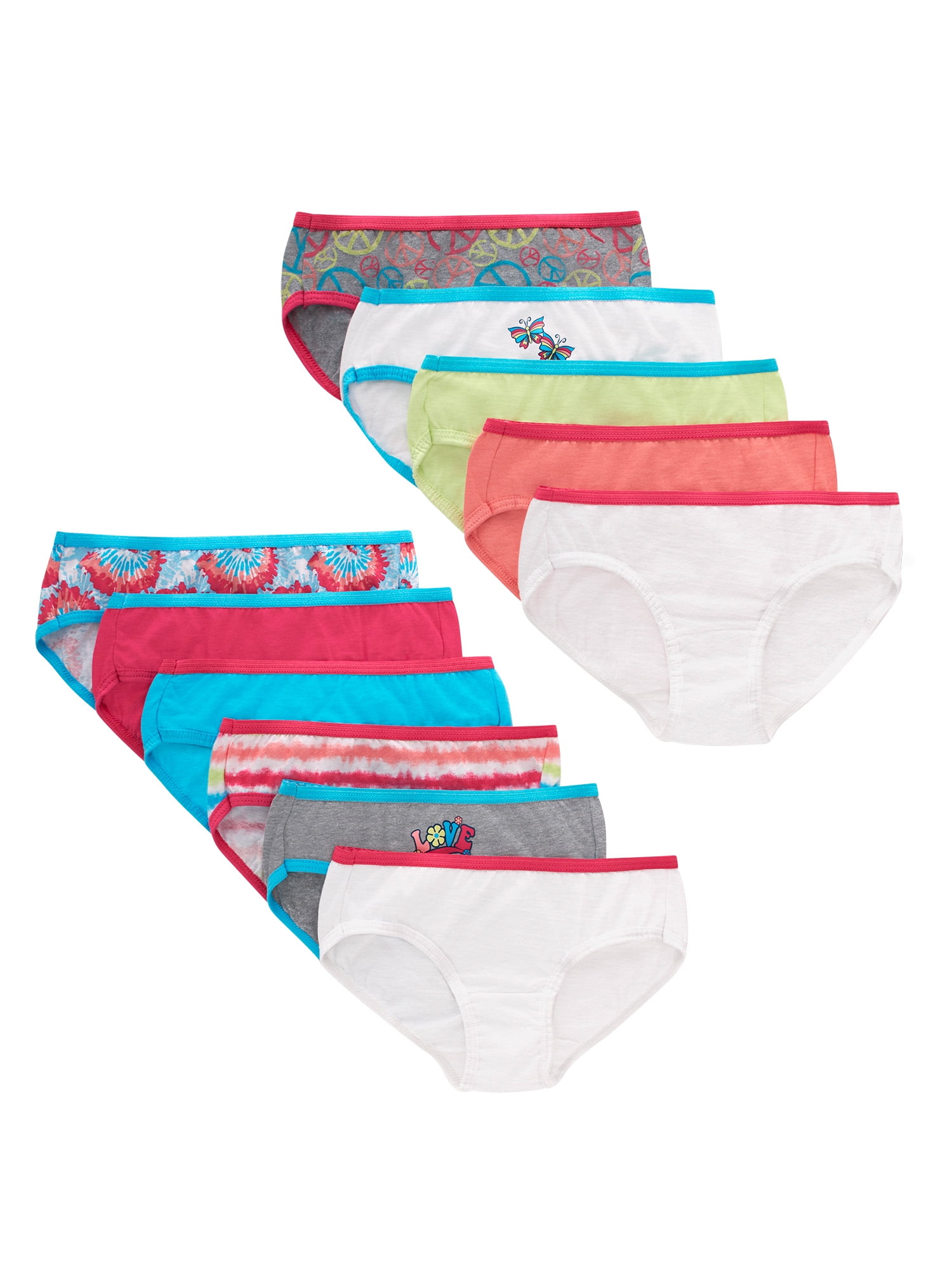 Hanes Girls' Cotton Hipster, 10+1 Bonus Pack