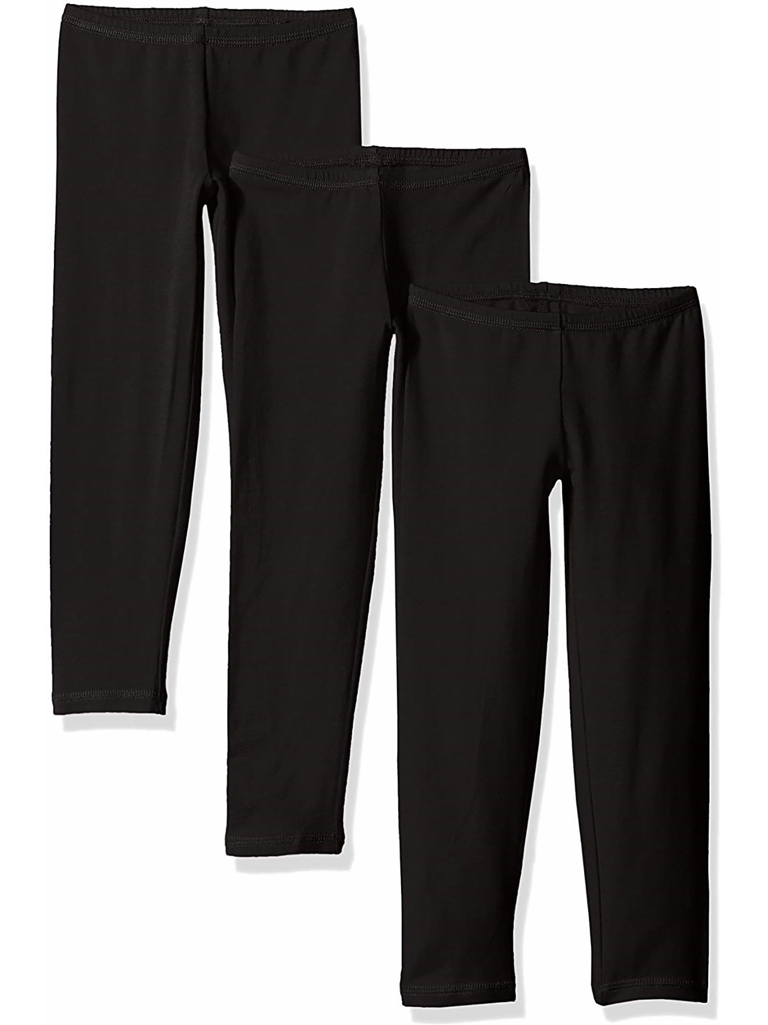 Hanes Girls Cotton Leggings, 3-Pack, Sizes 4-16 - Walmart.com