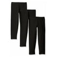 thumbnail image 1 of Hanes Girls' Legging 3-Pack Black M, 1 of 9