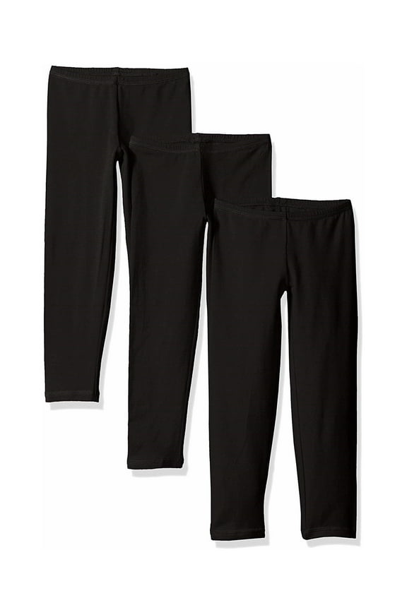 Girls' Legging 3-Pack Black M