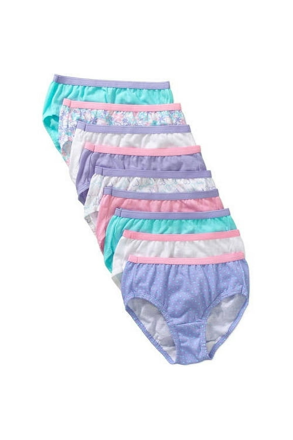 Girls Brief Underwear, 9 Pack