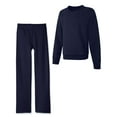 thumbnail image 1 of Hanes Girls' EcoSmartÂ® Crew Sweatshirt and Sweatpant, 1 of 6