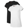 thumbnail image 1 of Hanes Girls Essential Crewneck T-Shirts, 2-Pack, Sizes 4-16, 1 of 3