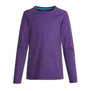 Hanes Girls Long Sleeve Crewneck T-Shirt Tee 100% Cotton Ringspun Comfort Soft