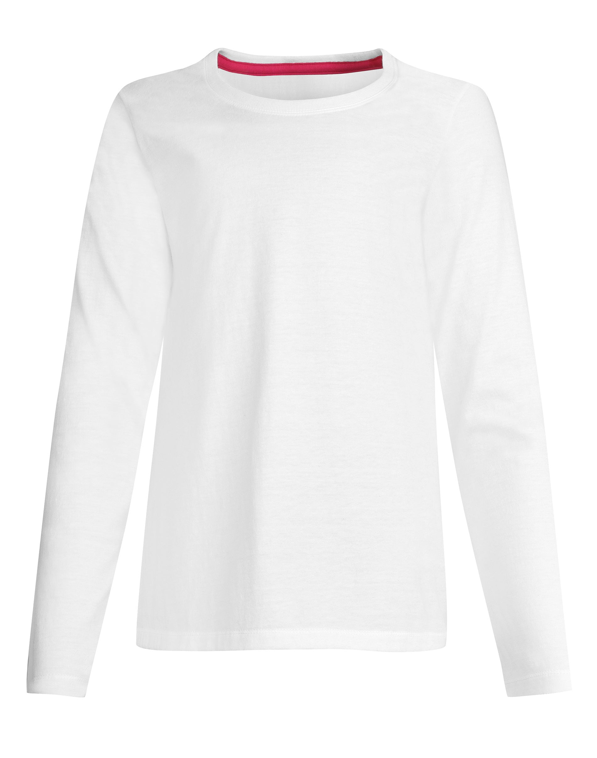 Hanes Girls Long Sleeve Crewneck T-Shirt Tee 100% Cotton Ringspun Comfort Soft