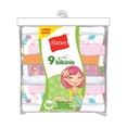 thumbnail image 1 of Hanes Girls' Assorted No Ride Up Cotton Bikini Panties 9 Pack, 1 of 2