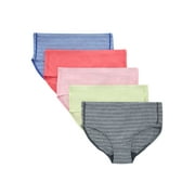 Hanes Girls' Pure Comfort Microfiber Brief, 5 Pack