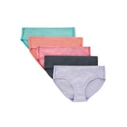 Hanes Girls' Pure Comfort Microfiber Hipster, 5 Pack