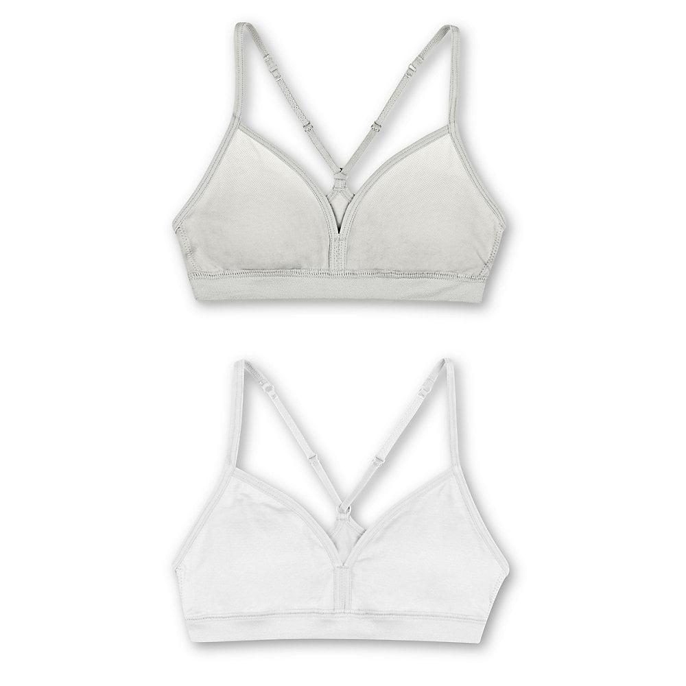 Reebok Girl's Seamless Longline Bralettes, 2-Pack, Sizes S to XL