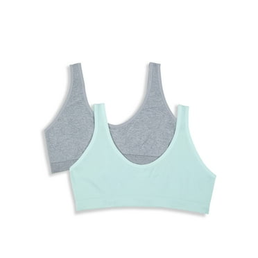 Hanes Girls Seamless Cozy Pullover Bra, 2-Pack, Sizes (S-XXL)