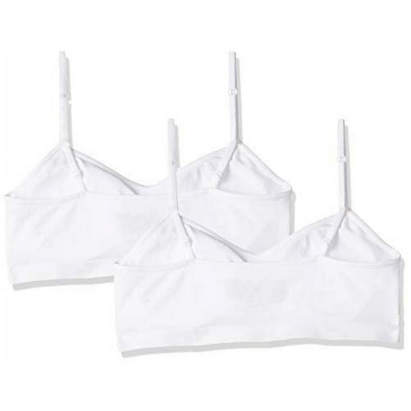 Hanes Girls' Seamless Molded Cup Wirefree Bra 2-Pack