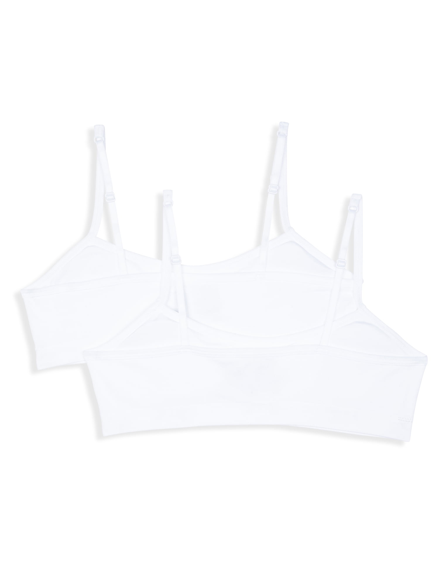 Girls Seamless Ruched Bra, 2-Pack, Sizes (S-XXL)
