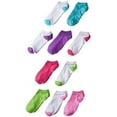 thumbnail image 1 of Hanes Girls Socks, 10 Pack No Show, Sizes S-L, 1 of 4