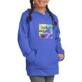 thumbnail image 1 of Hanes Girls Sport Tech Fleece Raglan Hoodie, Sizes 4-16, 1 of 3