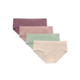 thumbnail image 1 of Hanes Girls’ Tween Underwear Seamless Hipster Pack, Assorted, 4-Pack, 1 of 6
