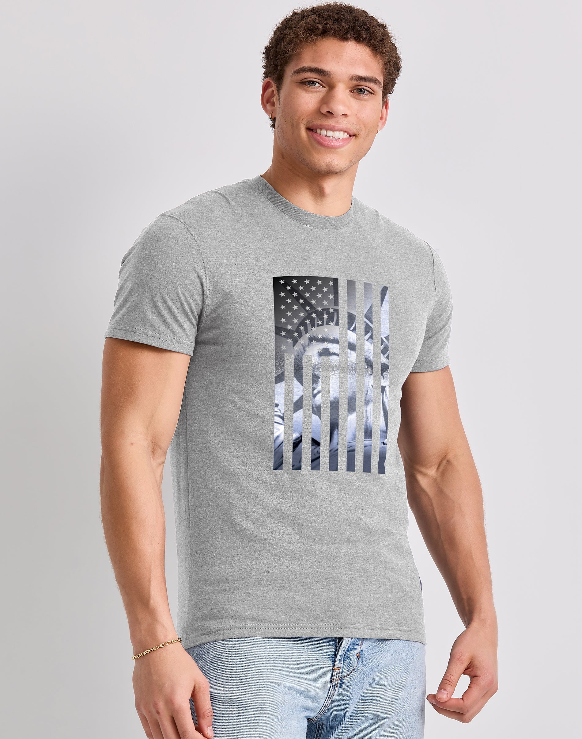 Hanes Men's Liberty Flag Graphic Tee XL - Walmart.com