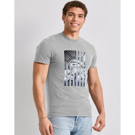 Hanes Men's Liberty Flag Graphic Tee XL