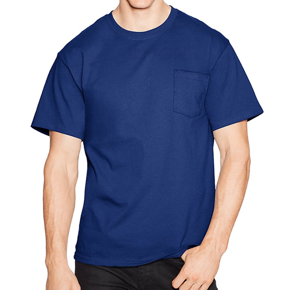 Hanes H5590 Men'S 6.1 Oz. Pocket T-Shirt - Walmart.com