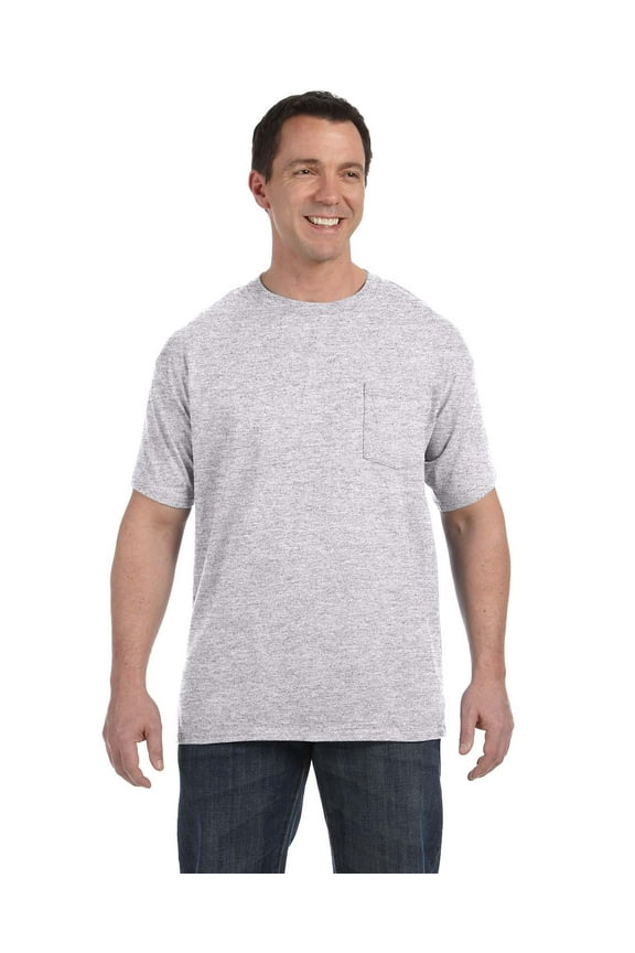 H5590 Men's 6.1 Oz. Tagless-TM Pocket T-Shirt