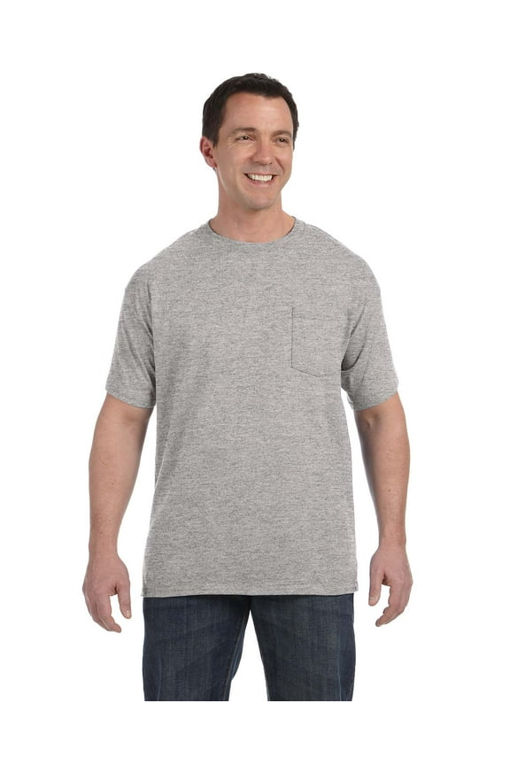 H5590 Men's 6.1 Oz. Tagless-TM Pocket T-Shirt