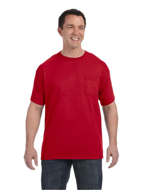 H5590 Men's 6.1 Oz. Tagless-TM Pocket T-Shirt