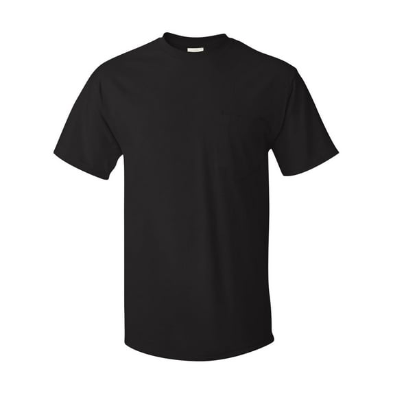Hanes H5590 Men's 6.1 oz. Tagless Pocket T-Shirt (2 PACK)