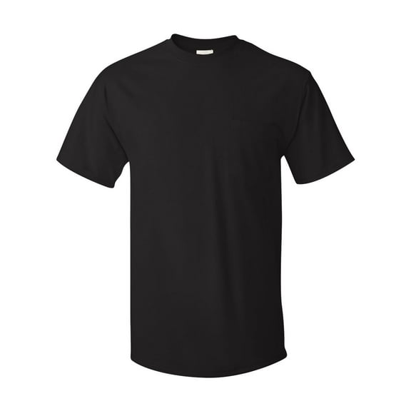 Hanes H5590 Men's 6.1 oz. Tagless Pocket T-Shirt (2 PACK)
