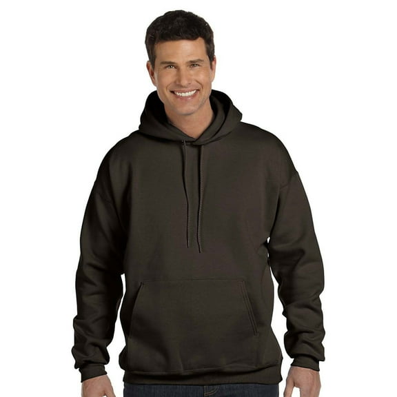 Hanes Hanes High-Stitch Ultimate Cotton Pullover Hoodie - Dark Chocolate - Small