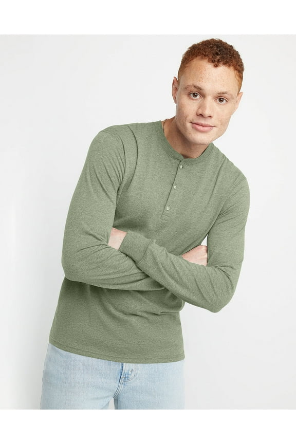 Originals Men's Long Sleeve Henley T-Shirt, Sizes S-3XL