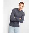 thumbnail image 1 of Hanes Henley Long Sleeve Originals Men's Tri-Blend Three Button Camping Outdoors, 1 of 7