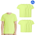 thumbnail image 1 of Hanes High Visibility Safety T-Shirt, Men’s Hi Vis Short Sleeve, Bulk Work Shirt, Safety Green, 6 Pack, Sizes S-5XL, 1 of 5