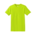 thumbnail image 1 of Hanes High Visibility Short Sleeve T-Shirt | Safety Green, Sizes S-5XL | Men Hi Vis Crewneck Work Tee, 1 of 5